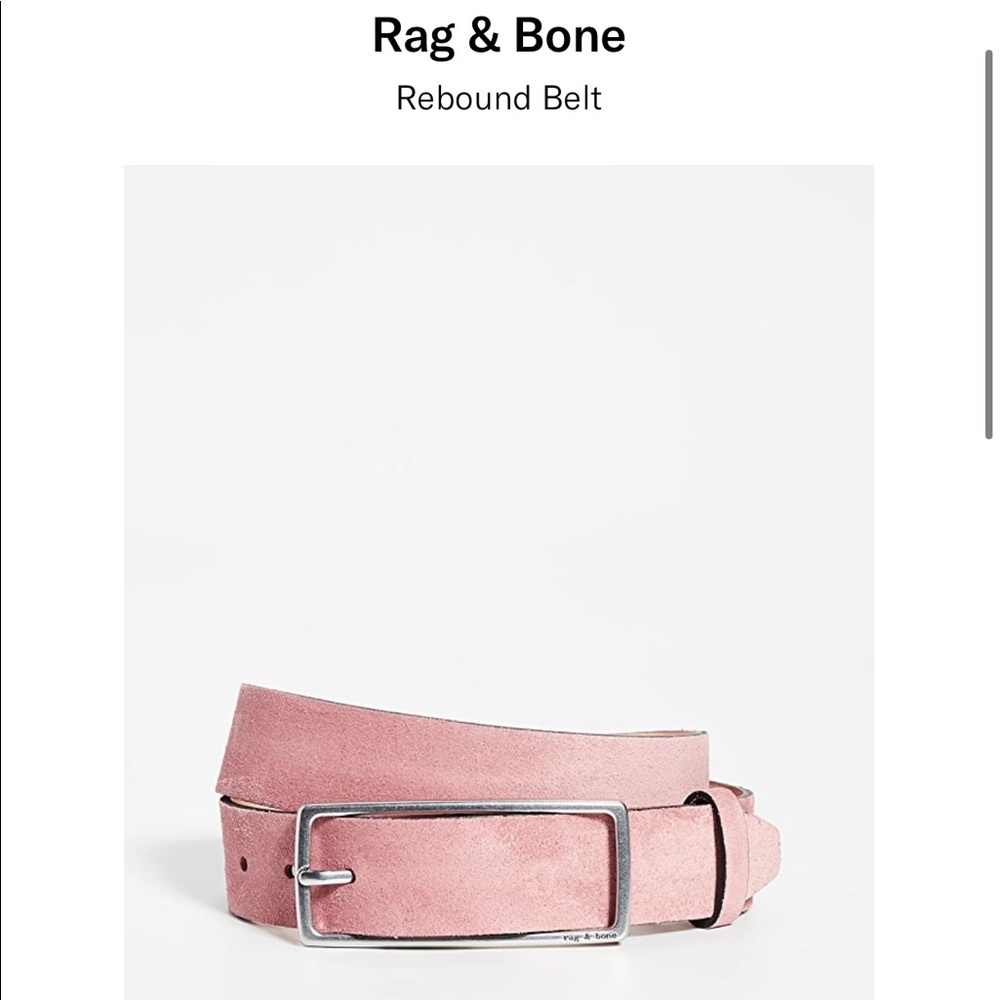 Rag and Bone Belt Dusty Pink Rebound Belt